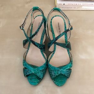 COPY - Alexandre Birman Snake Wedge Sandals